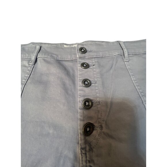 Torrid Womens NWT Gray Button-Fly High-Rise Shorts Size 24 Cotton Blend Casual S - Picture 2 of 5
